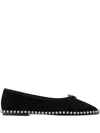 Alexander Wang Lina Ballchain Ballet Flats In Black
