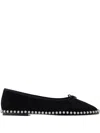 Alexander Wang Lina Ballchain Ballet Flats In Black