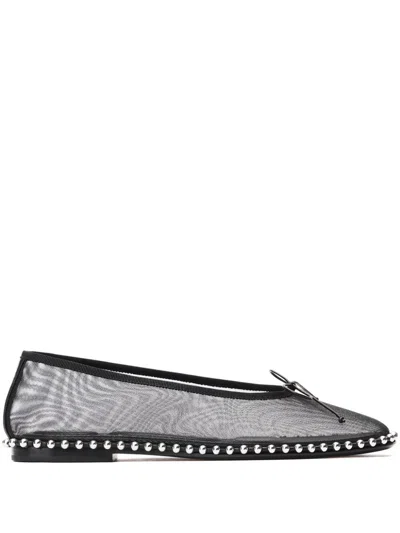 Alexander Wang Lina Ballchain Ballet Flats In Black