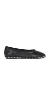 Alexander Wang Lina Ballchain Ballerinas In 黑色