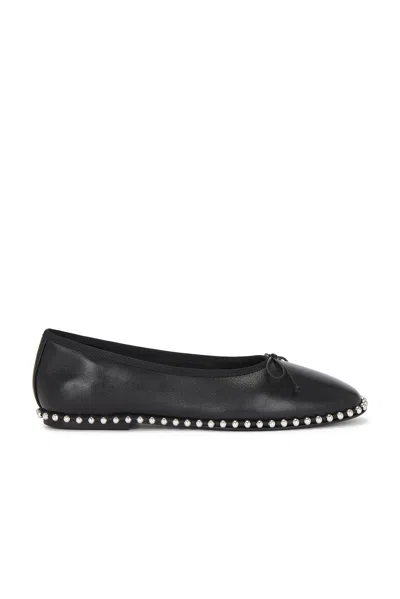 Alexander Wang Lina Ballchain Flat In Black