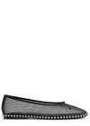 Alexander Wang Lina Studded Mesh Ballet Flats In Black