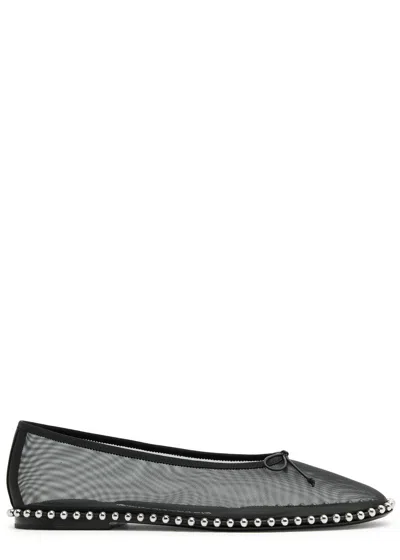 ALEXANDER WANG ALEXANDER WANG LINA STUDDED MESH BALLET FLATS