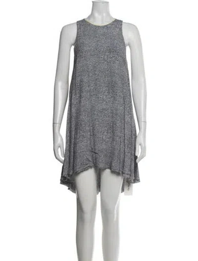 Pre-owned Alexander Wang Linen Mini Dress In Black