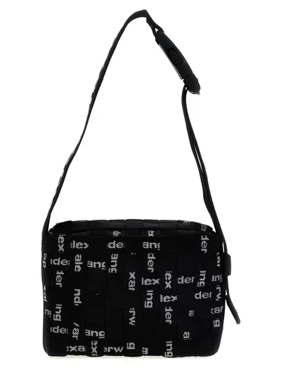 Alexander Wang Logo Detailed Shoulder Bag In Black