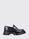 Alexander Wang Chunky Heel Black Box Leather Carter Loafer In Black