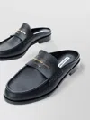 Alexander Wang Loafers With Round Toe And Textured Finish In Black