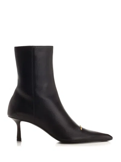 ALEXANDER WANG LOGO ANKLE BOOT