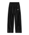 Alexander Wang Embossed Logo Track Pants In Nude In Black