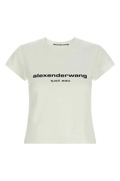 Alexander Wang Logo Baby Tee T-shirt In White