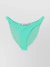 Alexander Wang Logo Bikini Briefs In Textured Fabric In Green
