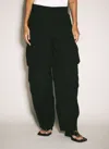 Alexander Wang Logo Cargo Pants In Black