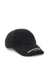 Alexander Wang Distressed Logo Baseball Cap In Black