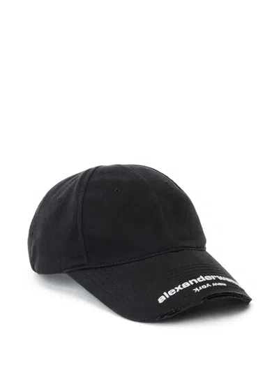 ALEXANDER WANG LOGO COTTON BASEBALL CAP
