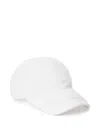 Alexander Wang Distressed Logo Baseball Cap In White