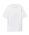 Alexander Wang White Cotton Oversized Logo Tee In White