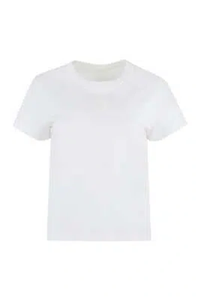 Pre-owned Alexander Wang Logo Cotton T-shirt In White