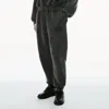 Alexander Wang Logo Cotton Terry Sweatpants In Faded Black