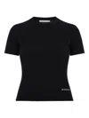 Alexander Wang Logo Crew-neck T-shirt In Black