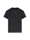 Alexander Wang Essential Jersey Shrunk Tee With Puff Logo Black In Black  