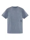 Alexander Wang Logo-detail Cotton T-shirt In Blue