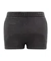 Alexander Wang Essential Terry Shorts With Logo In Black