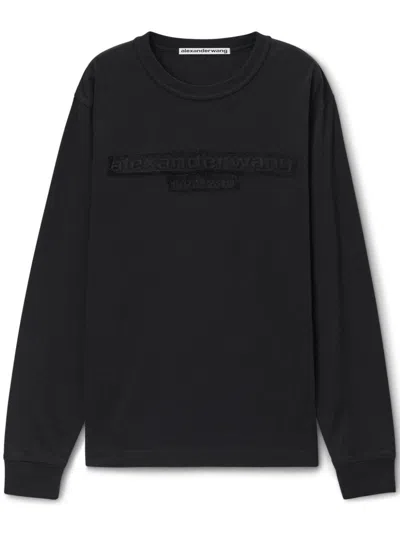 Alexander Wang Logo-detail Sweatshirt In Black