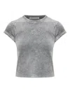 Alexander Wang Logo-detail T-shirt In Gray