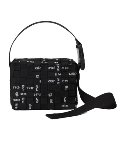 Alexander Wang Logo Detailed Shoulder Bag In Black