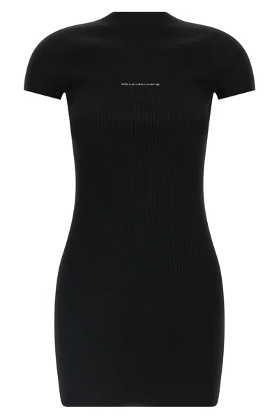 Alexander Wang Women Logo Dress In Black