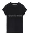 Alexander Wang Logo-embellished Crewneck T-shirt In Black