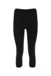 Alexander Wang Logo-embellished Waistband Leggings In Black