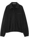 Alexander Wang Logo-embossed Cotton Polo Shirt In Animal Print