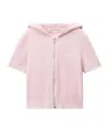 Alexander Wang Logo-embossed Hoodie In Pink