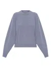Alexander Wang Logo-embellished Chenille Jumper In Blue