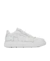 Alexander Wang Logo-embossed Leather Sneakers In White