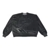 Alexander Wang Logo Embossed Ribbed Pullover Sweater Black In Multi