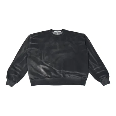 Alexander Wang Logo Embossed Ribbed Pullover Sweater Black In Multi