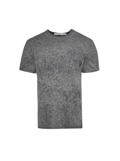 Alexander Wang Logo Embossed Splatter Wash Tee