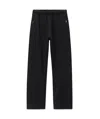 Alexander Wang Logo-embossed Straight-leg Track Pants In Black