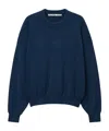 Alexander Wang Logo-embossed Sweatshirt In Blue