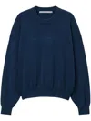 Alexander Wang Logo-embossed Sweatshirt In Blue