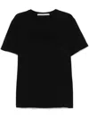 Alexander Wang Distressed Logo T-shirt In Black