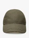 Alexander Wang Logo-embroidered Distressed Baseball Cap In Green