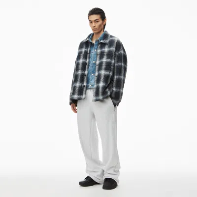 Alexander Wang Logo Embroidered Oversized Sweatpants In Heavy Cotton Terry In Multi