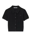 Alexander Wang Patch Logo Polo Shirt In Black