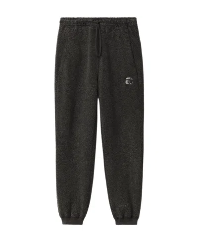 Alexander Wang Logo-embroidered Track Pants In Black