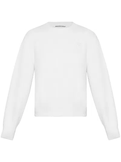 Alexander Wang Logo-embroidery Jumper In White