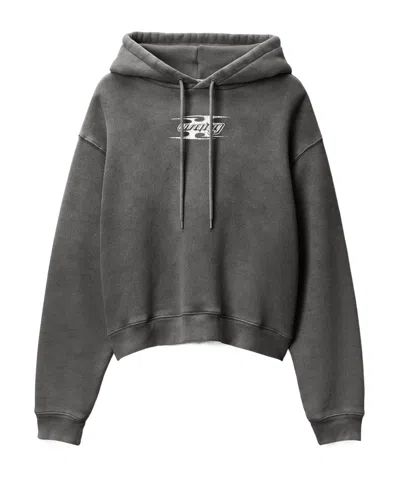 ALEXANDER WANG T BY ALEXANDER WANG BLADE LOGO EMBOSSED HOODIE