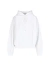 Alexander Wang Terry Hoodie Avec Logo Peinture Gonflée In White